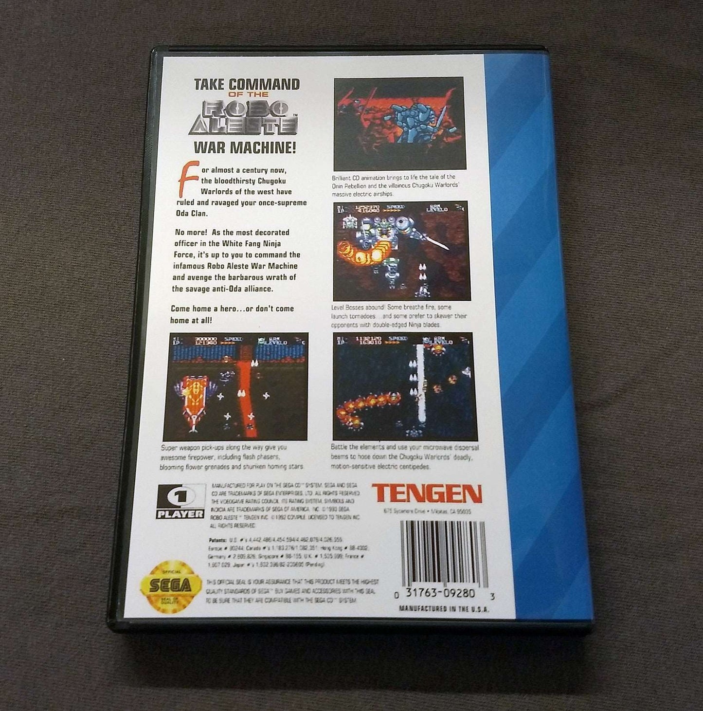 Robo Aleste Sega CD Reproduction