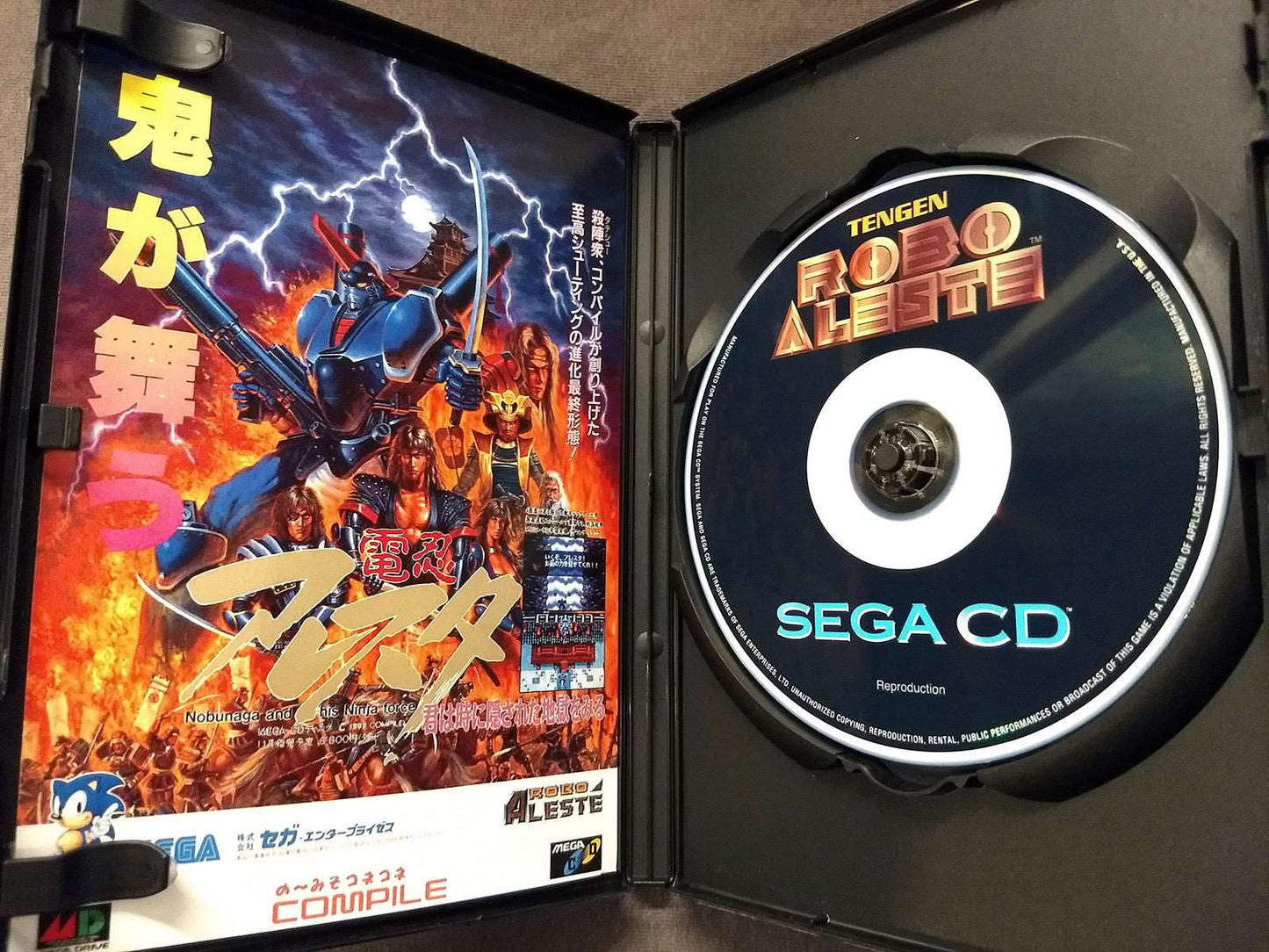 Robo Aleste Sega CD Reproduction