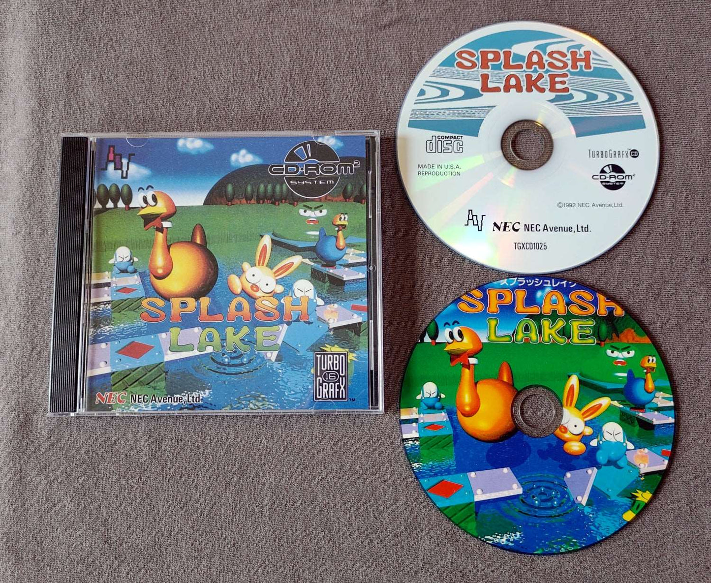Splash Lake TurboGrafx-CD Reproduction