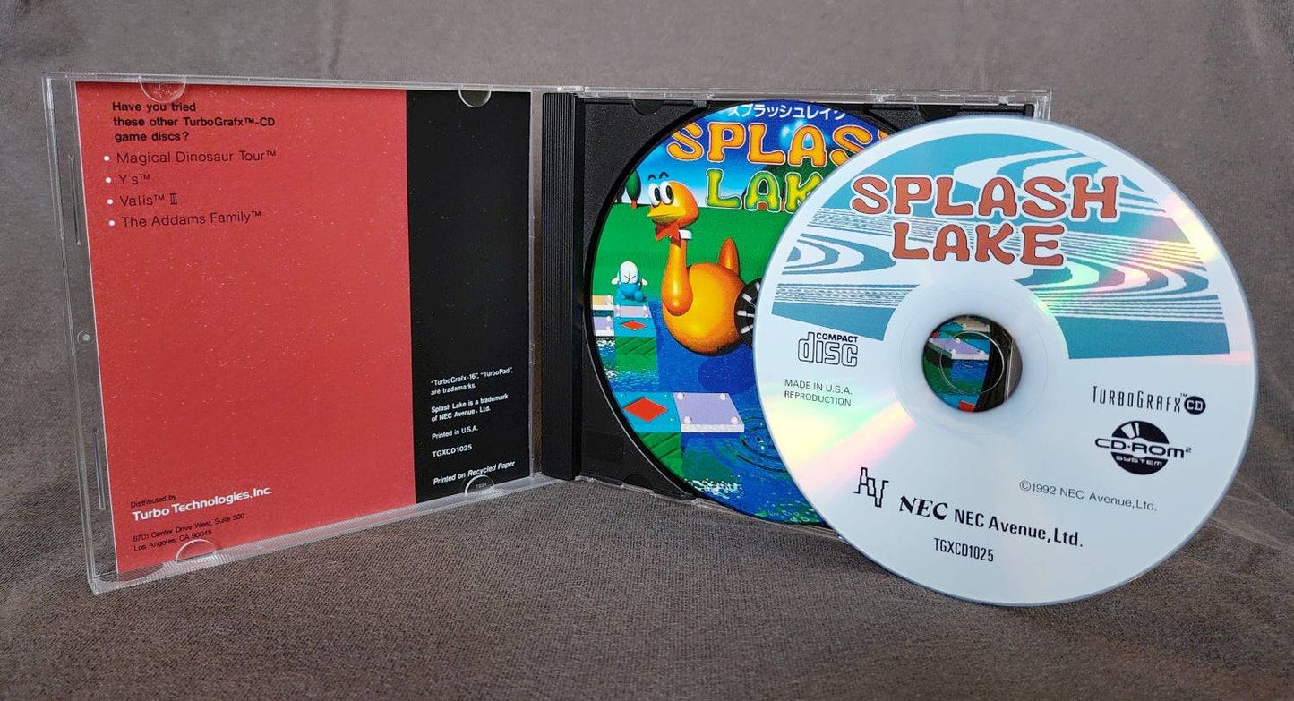 Splash Lake TurboGrafx-CD Reproduction