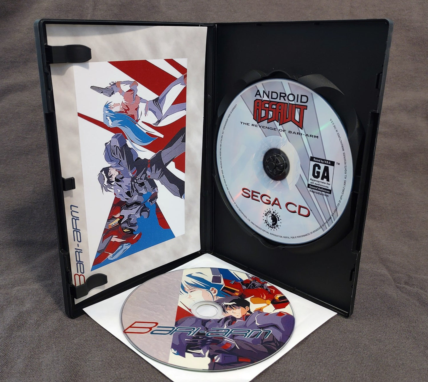 Android Assault: The Revenge of Bari Arm Sega CD Reproduction