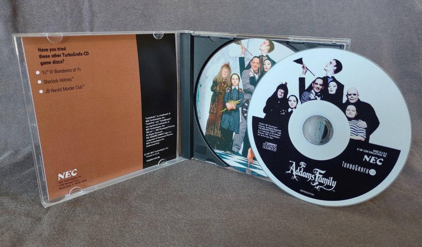 The Addams Family TurboGrafx-CD Reproduction