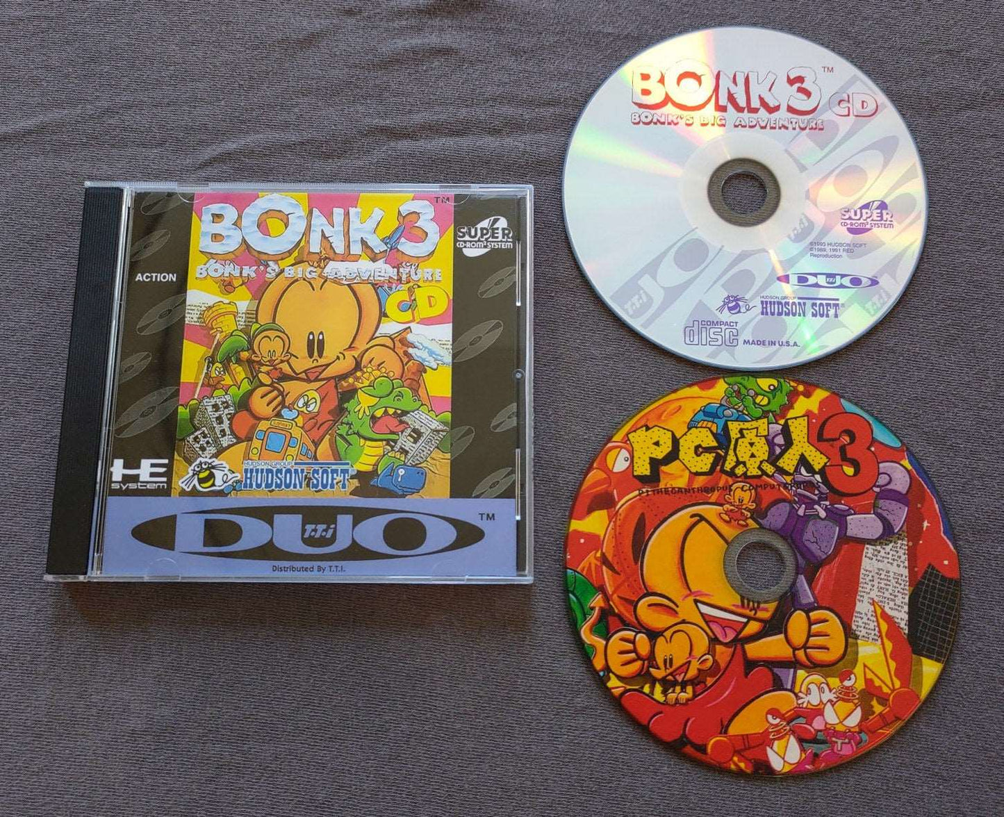 Bonk 3 CD TurboGrafx-CD Reproduction