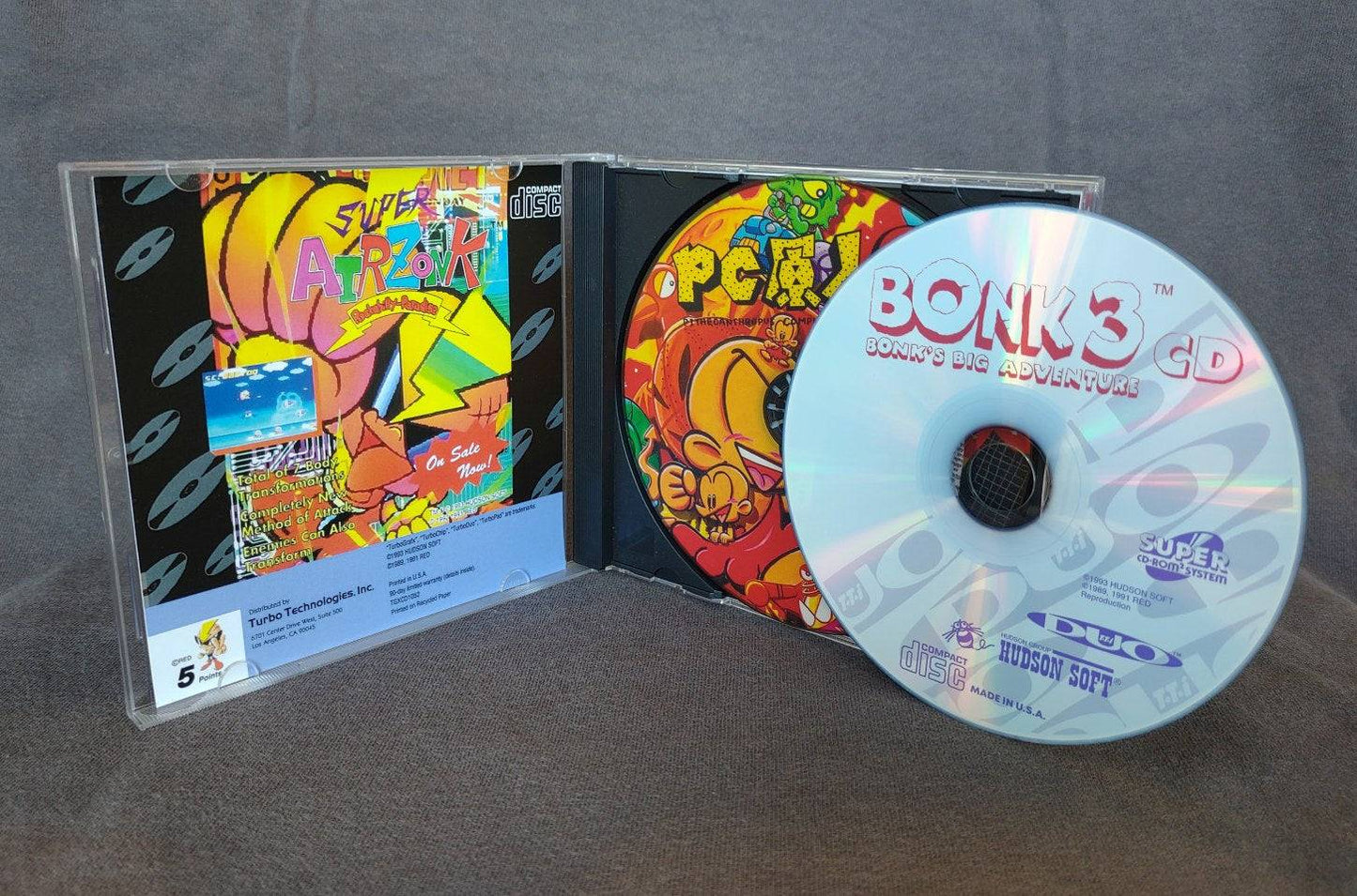 Bonk 3 CD TurboGrafx-CD Reproduction