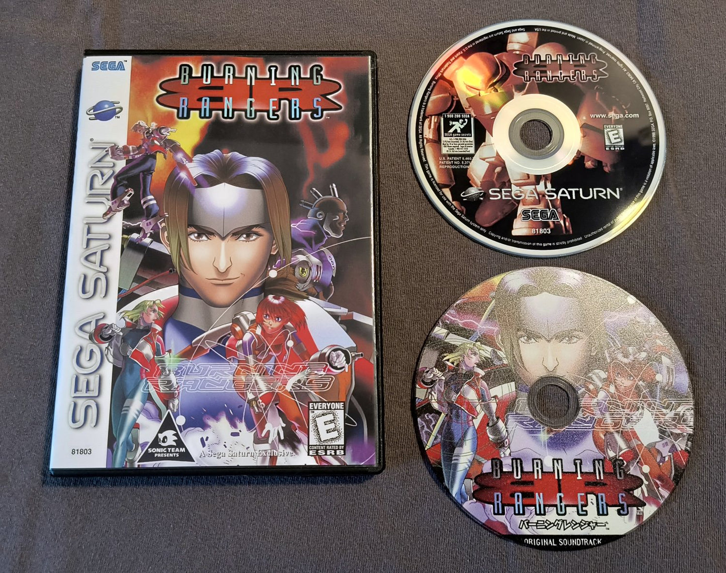 Burning Rangers Sega Saturn Reproduction