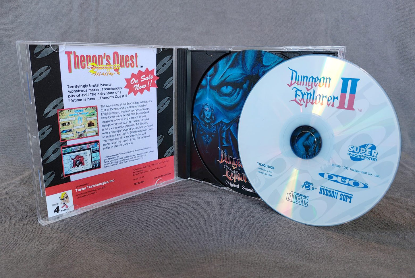Dungeon Explorer II TurboGrafx-CD Reproduction