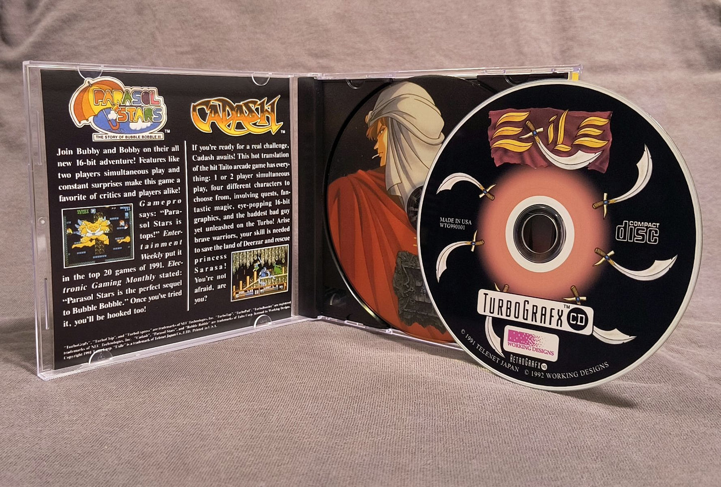Exile TurboGrafx-CD Reproduction