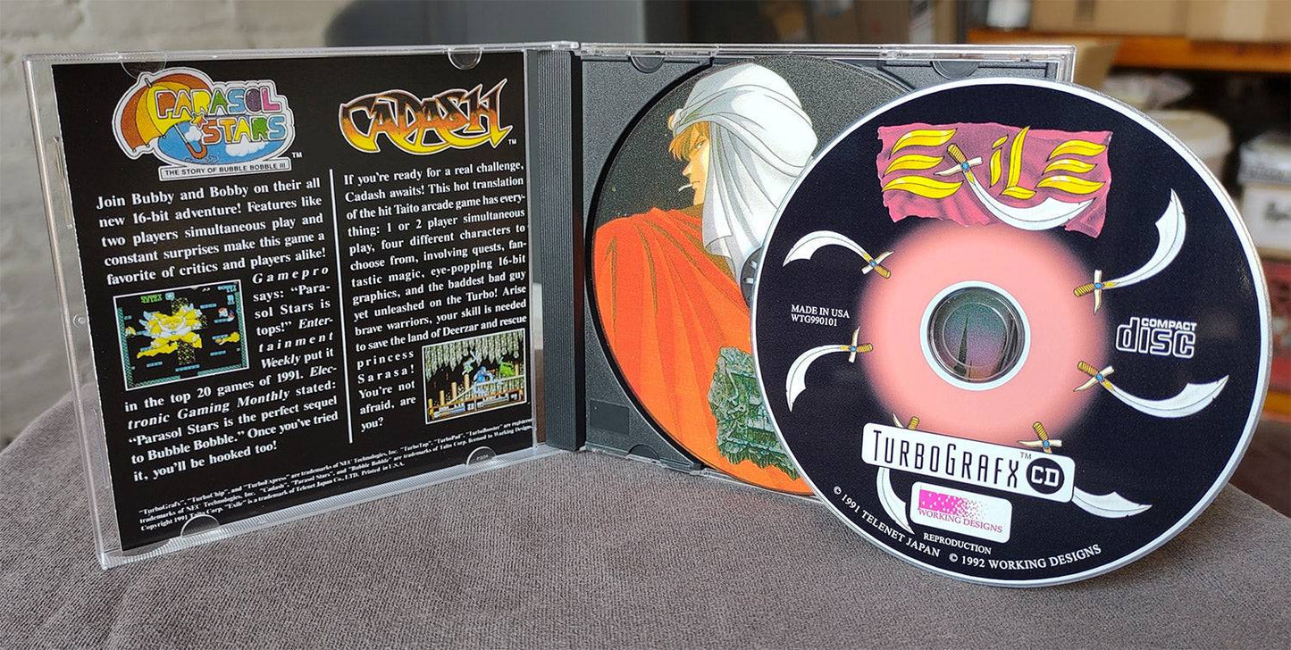 Exile TurboGrafx-CD Reproduction