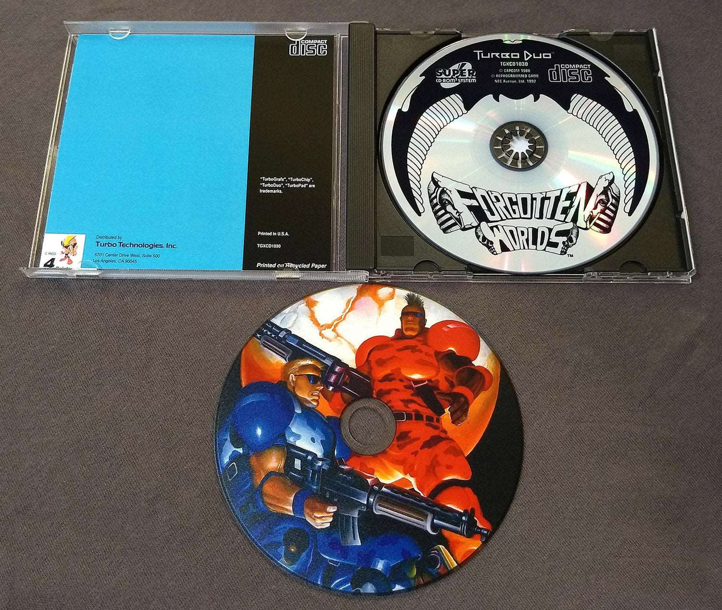 Forgotten Worlds TurboGrafx-CD Reproduction