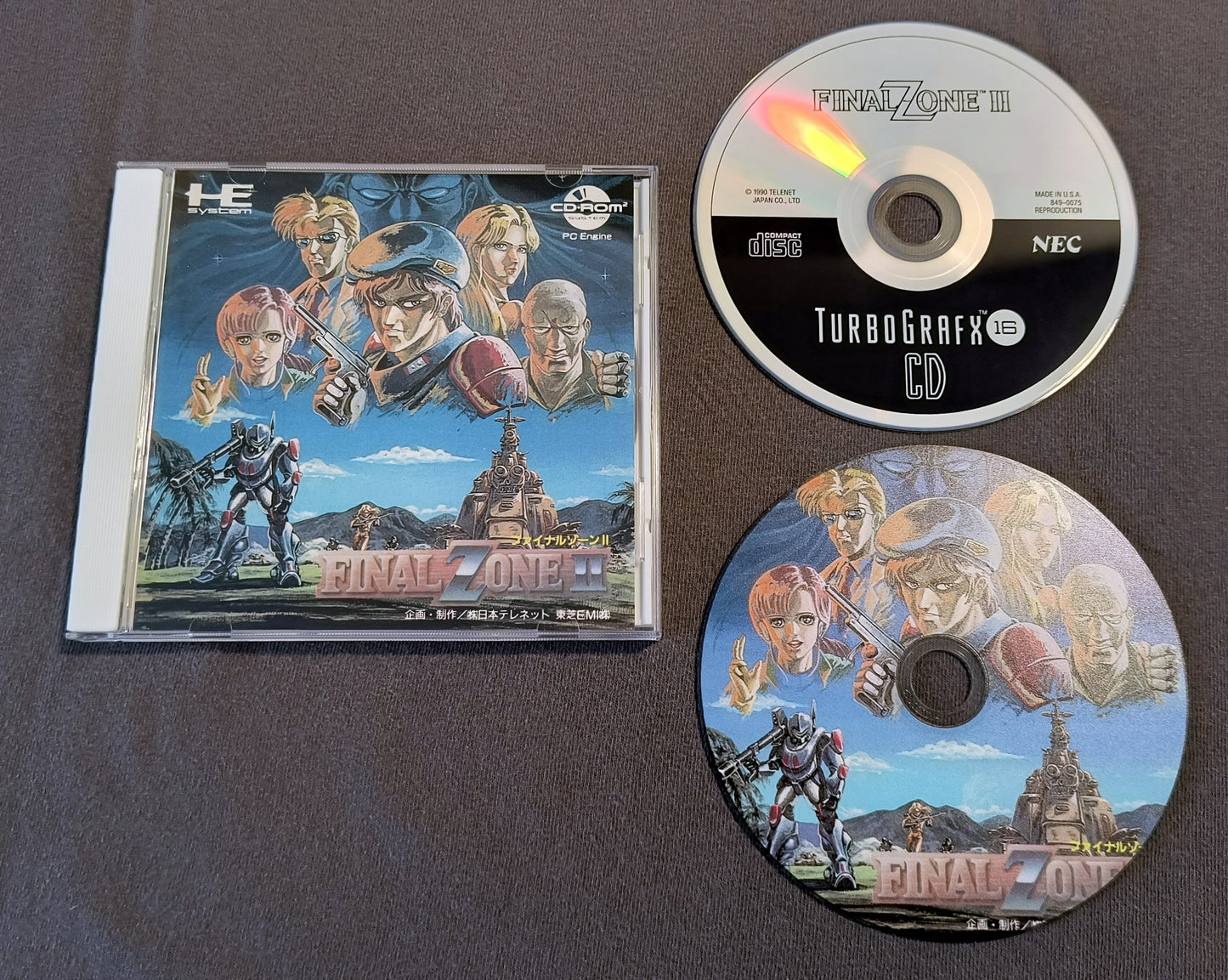 Final Zone II TurboGrafx-CD Reproduction