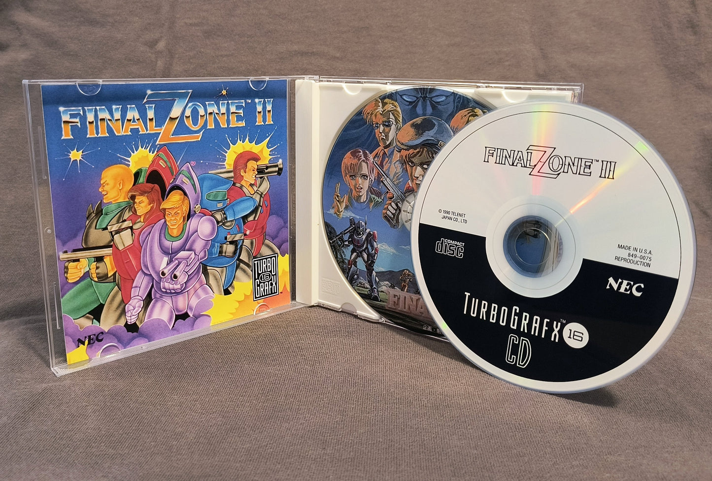 Final Zone II TurboGrafx-CD Reproduction