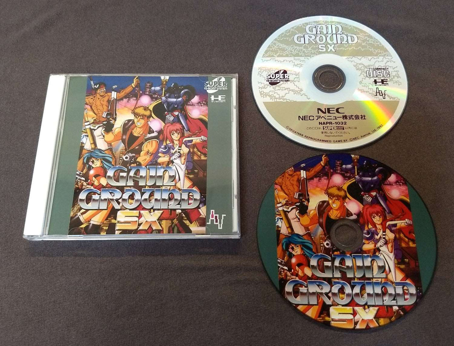 Gain Ground SX PC Engine CD Reproduction