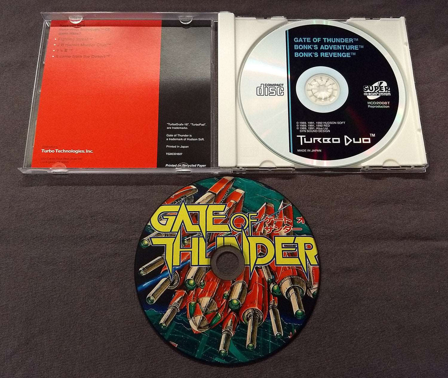 Gate of Thunder 4 in 1 TurboGrafx-CD Reproduction