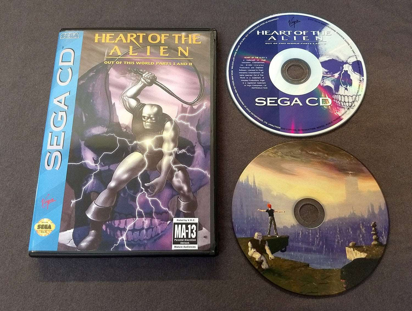 Heart of the Alien: Out of this World Parts I and II Sega CD Reproduction