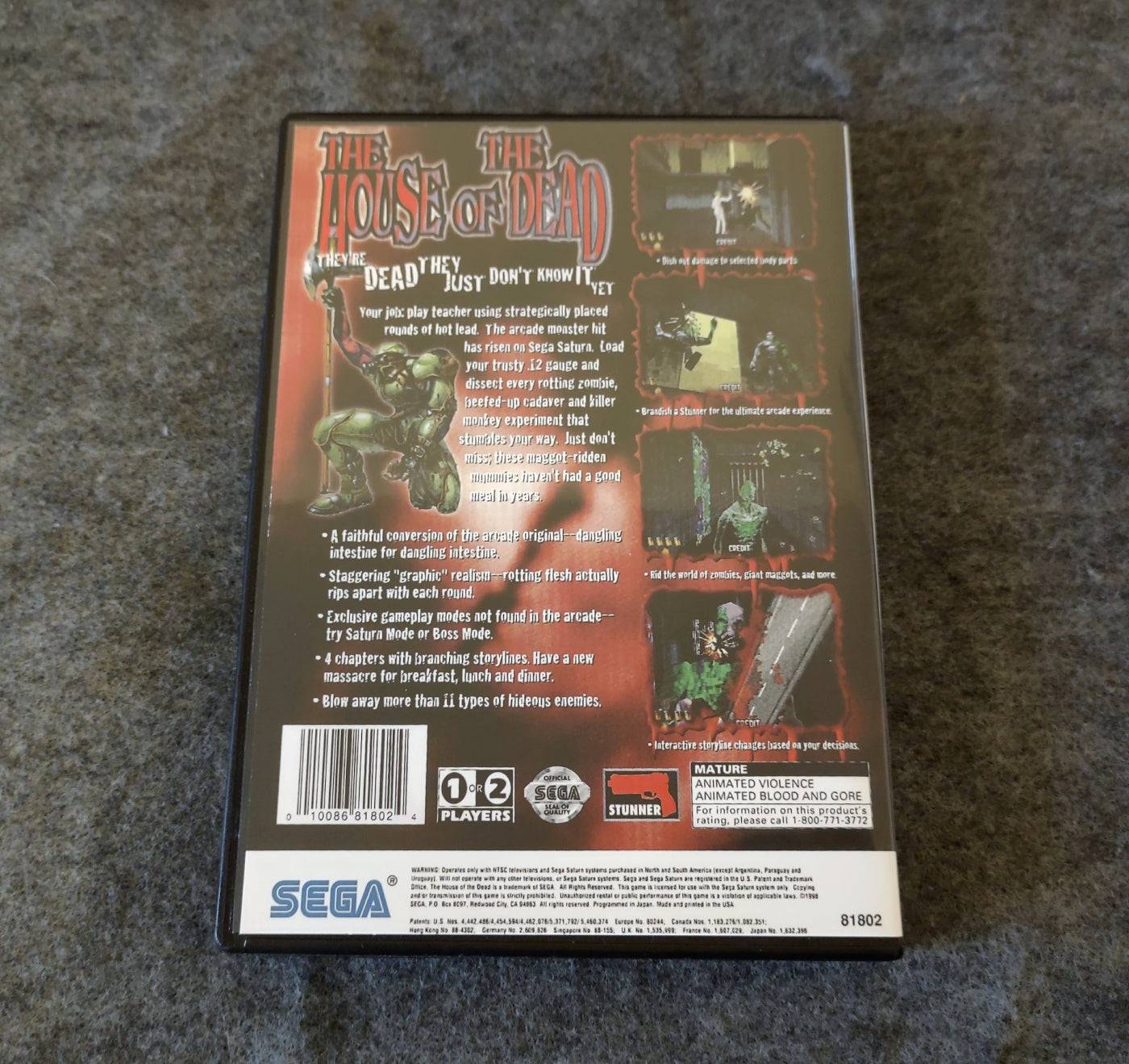 House of the Dead Sega Saturn Reproduction