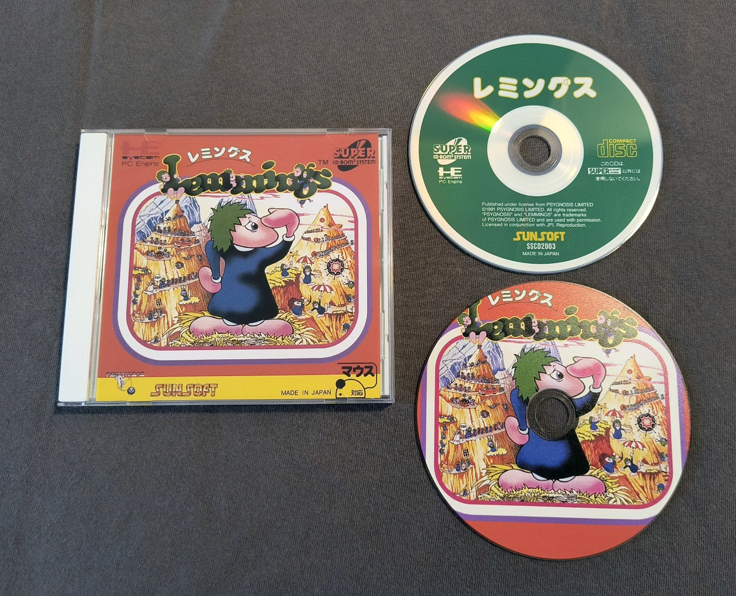 Lemmings PC Engine CD Reproduction