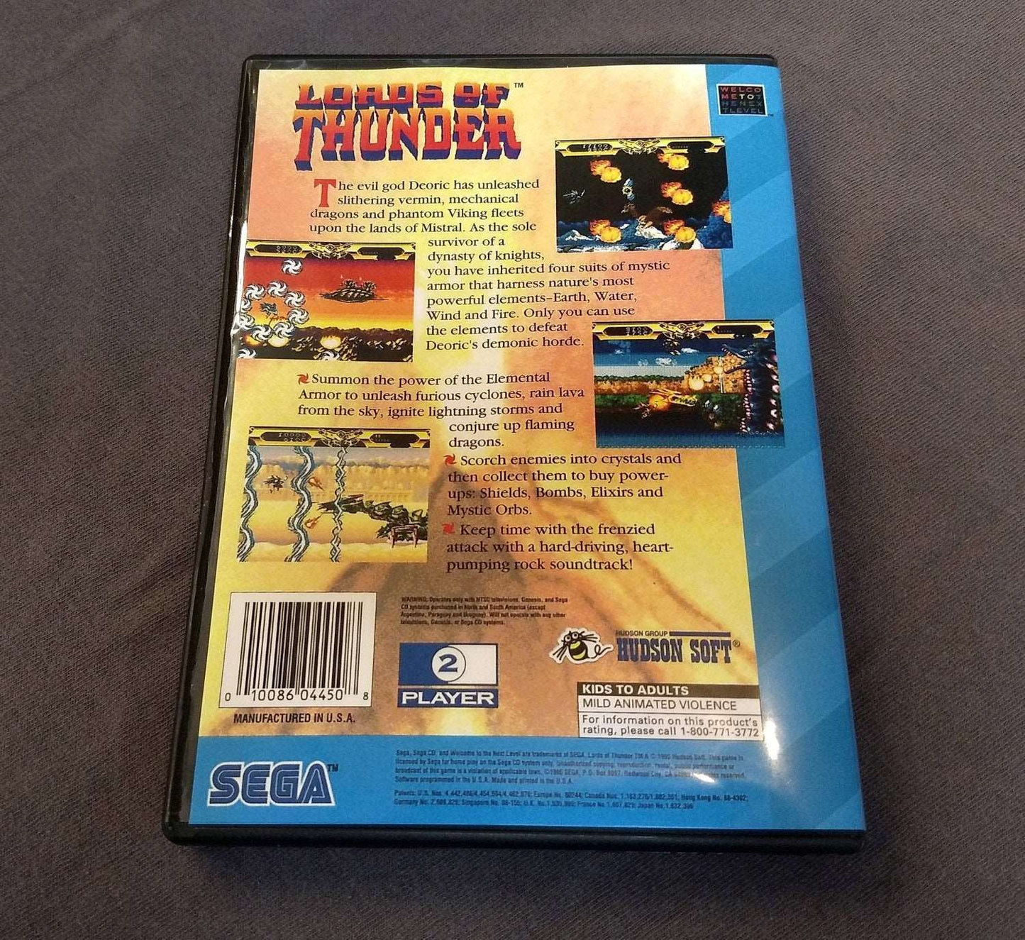 Lords of Thunder Sega CD Reproduction
