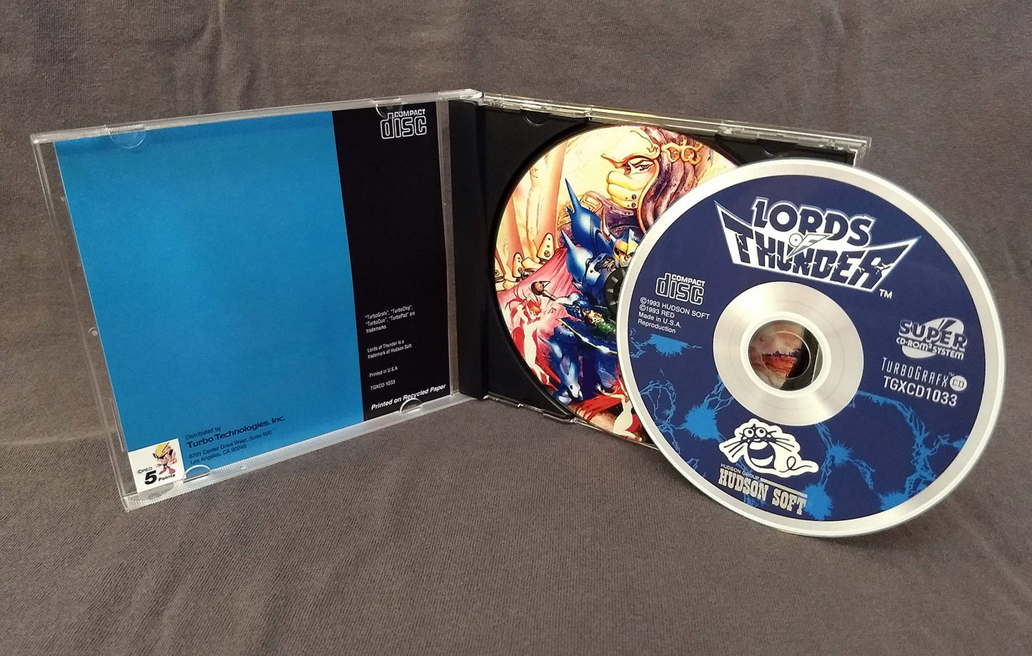 Lords of Thunder TurboGrafx-CD Reproduction