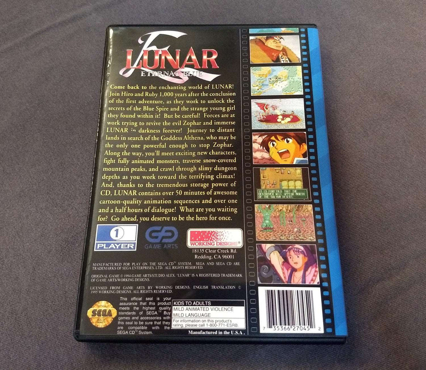 Lunar II: Eternal Blue Sega CD Reproduction