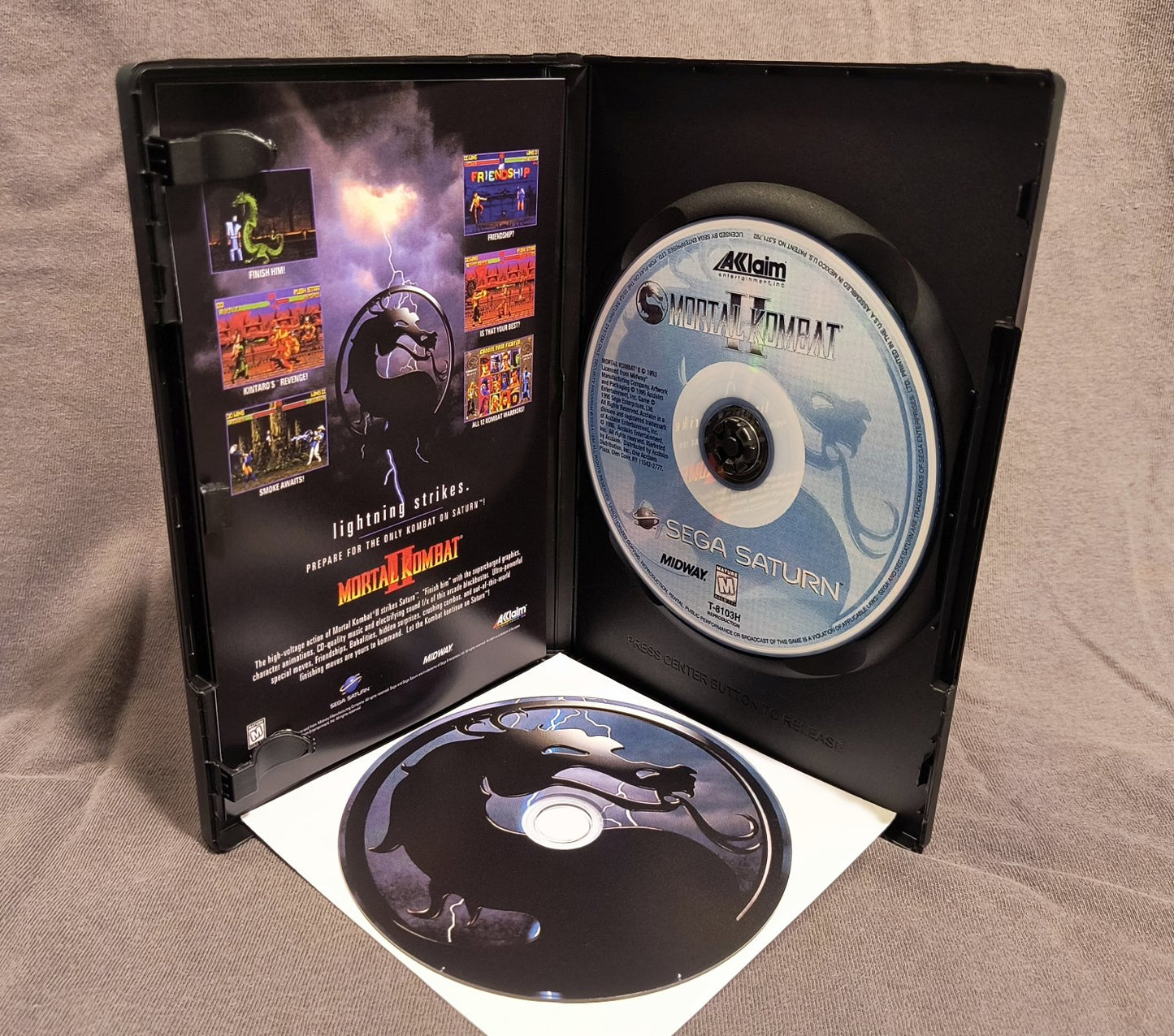 Mortal Kombat II Sega Saturn Reproduction (patched)