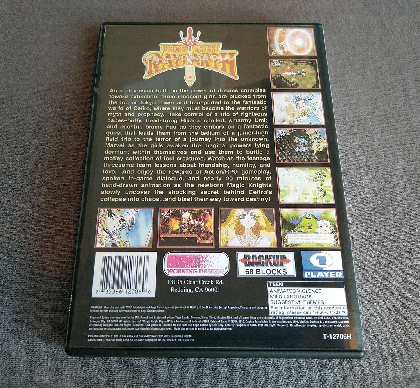 Magic Knight Rayearth Sega Saturn Reproduction