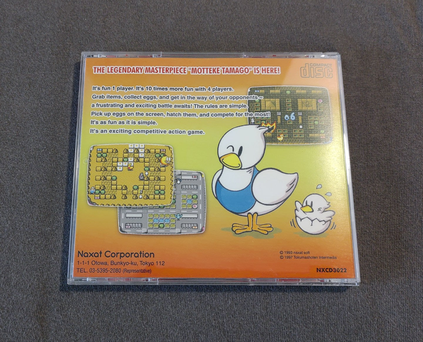 Motteke Tamago PC Engine CD Reproduction (English)