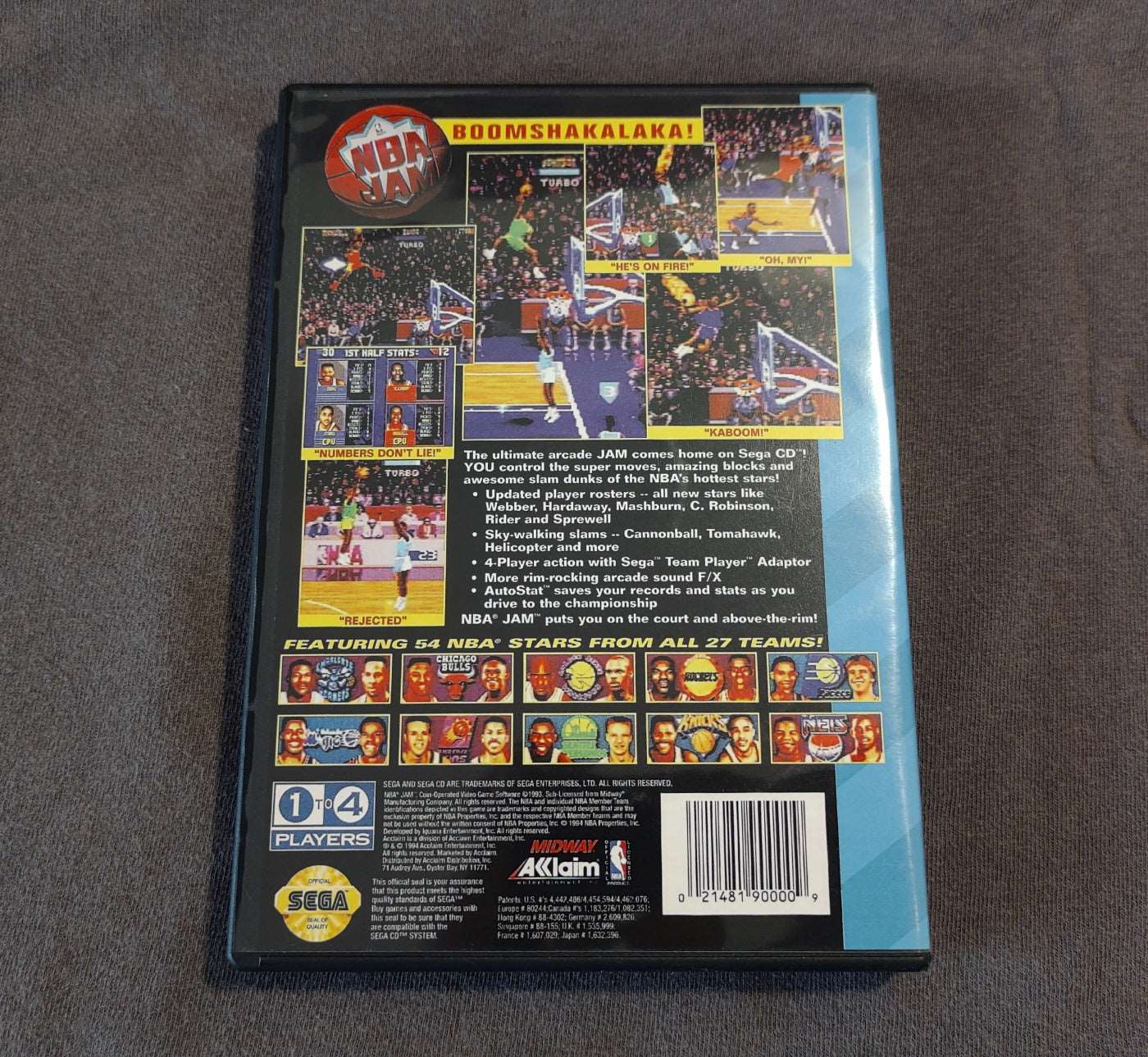 NBA Jam Sega CD Reproduction