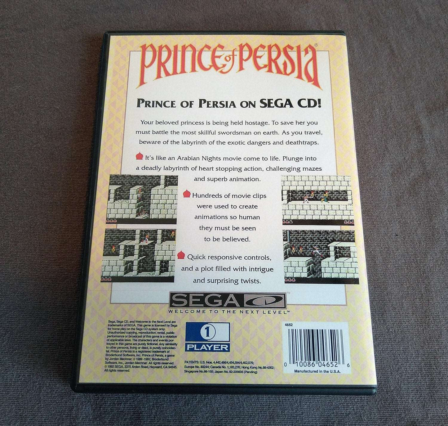 Prince of Persia Sega CD Reproduction