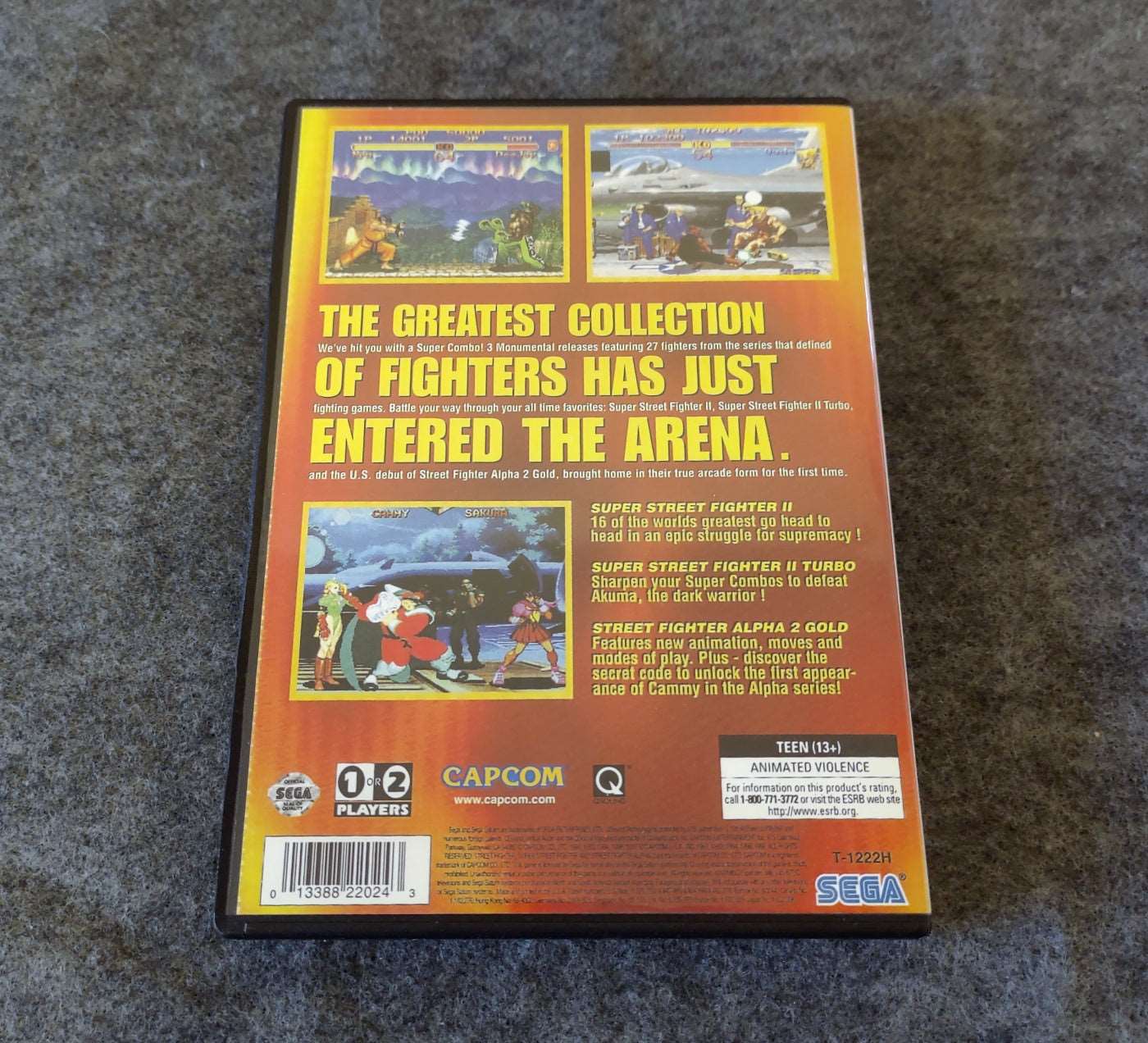 Street Fighter Collection Sega Saturn Reproduction