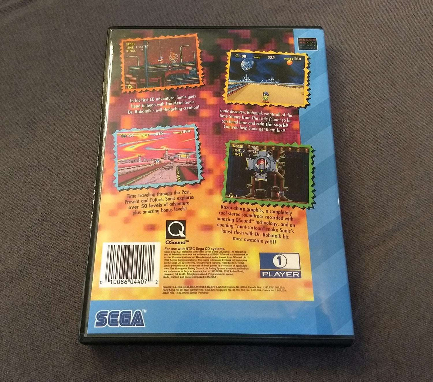 Sonic CD Sega CD Reproduction