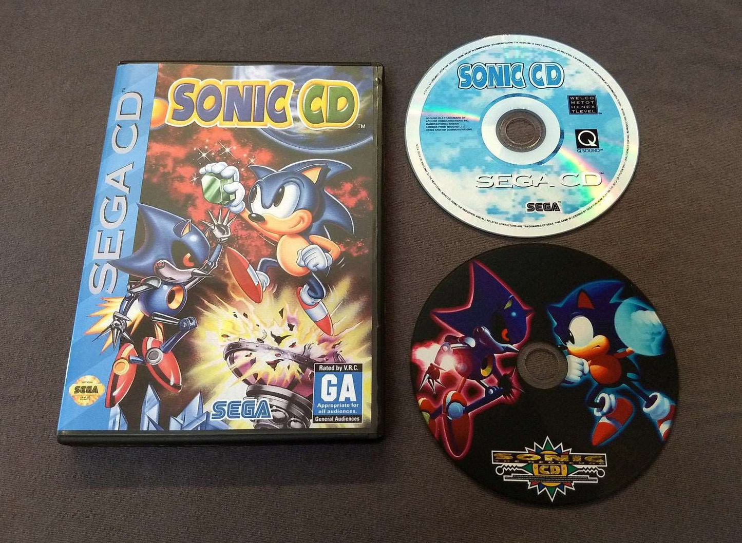 Sonic CD Sega CD Reproduction