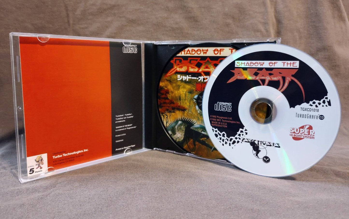 Shadow of the Beast TurboGrafx-CD Reproduction