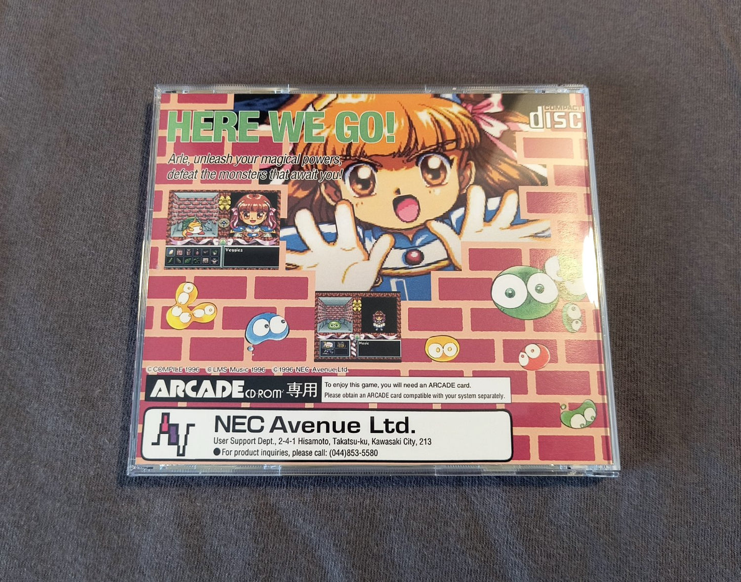 Madou Monogatari I (Sorcery Saga I) PC Engine CD Reproduction (English)
