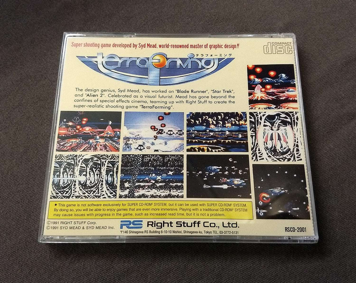 Syd Mead’s Terraforming TurboGrafx-CD Reproduction