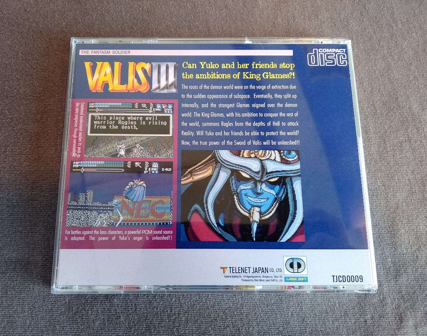 Valis III TurboGrafx-CD Reproduction