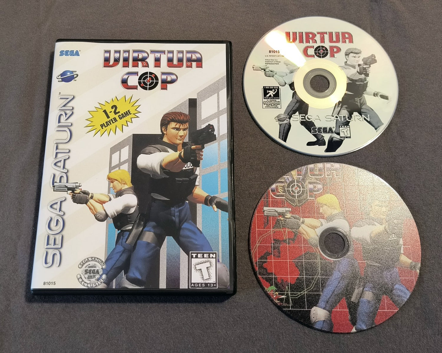 Virtua Cop Sega Saturn Reproduction