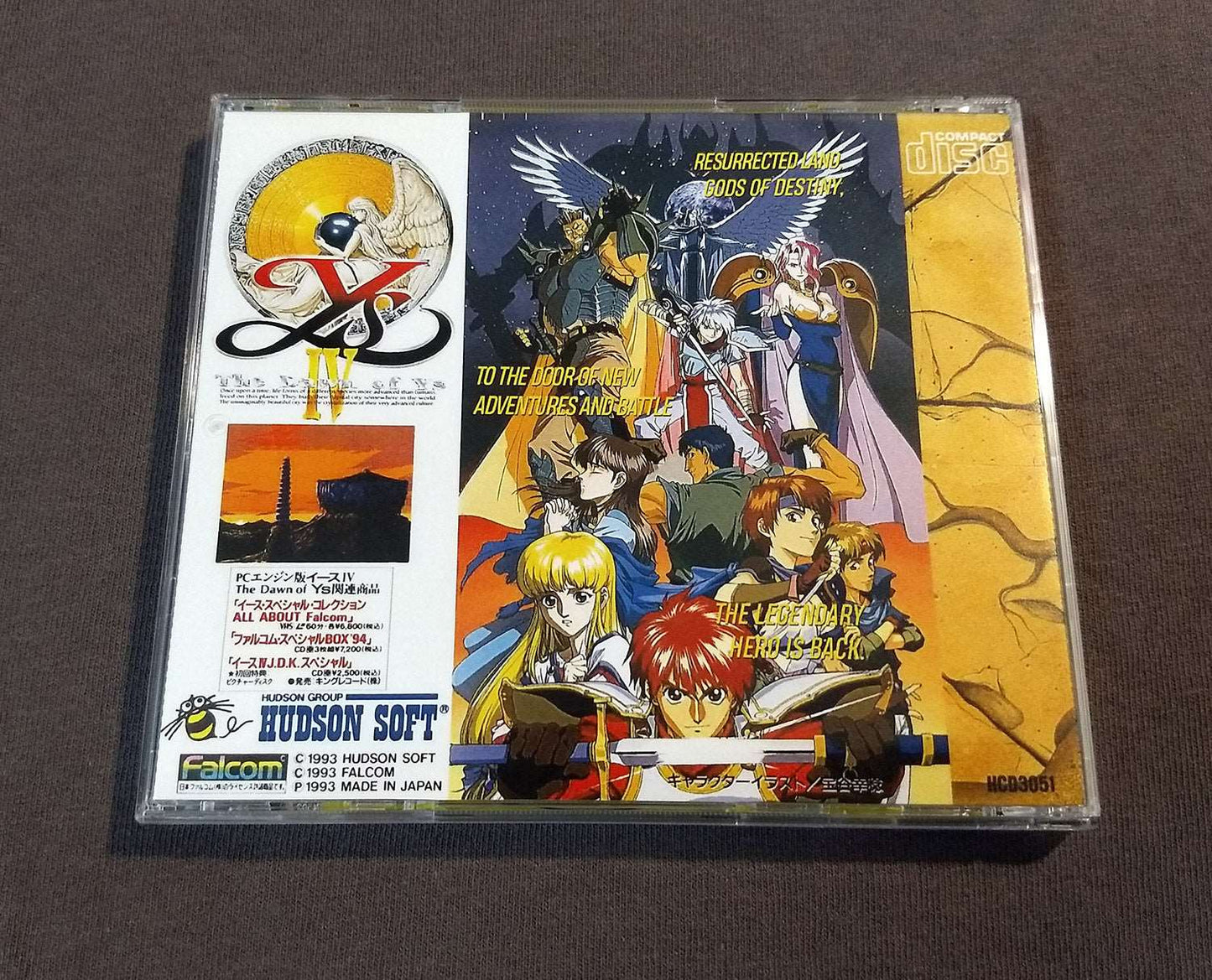 Ys IV: The Dawn of Ys PC Engine CD Reproduction (English)