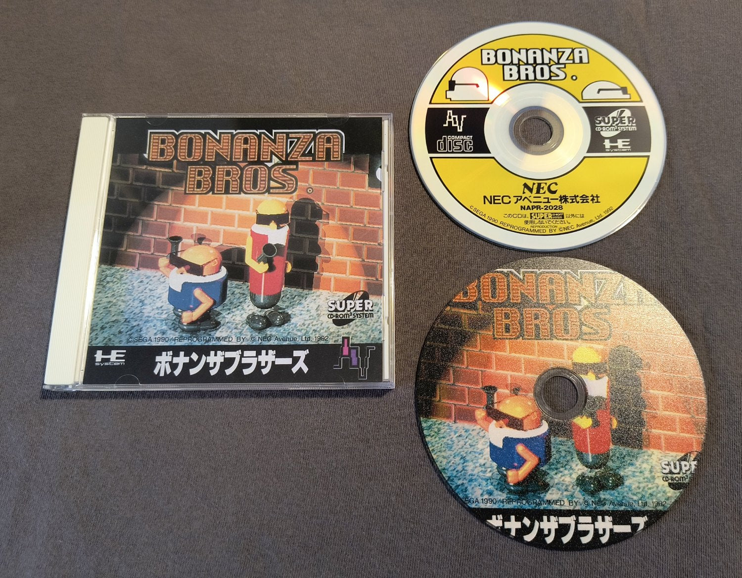 Bonanza Bros. PC Engine CD Reproduction