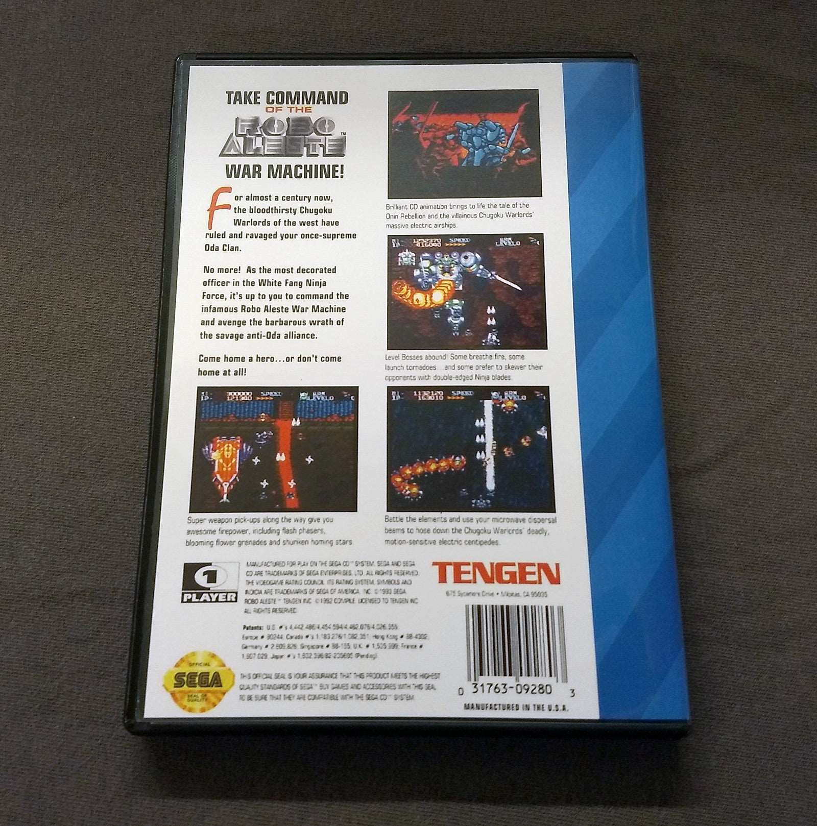 Robo Aleste Sega CD Reproduction