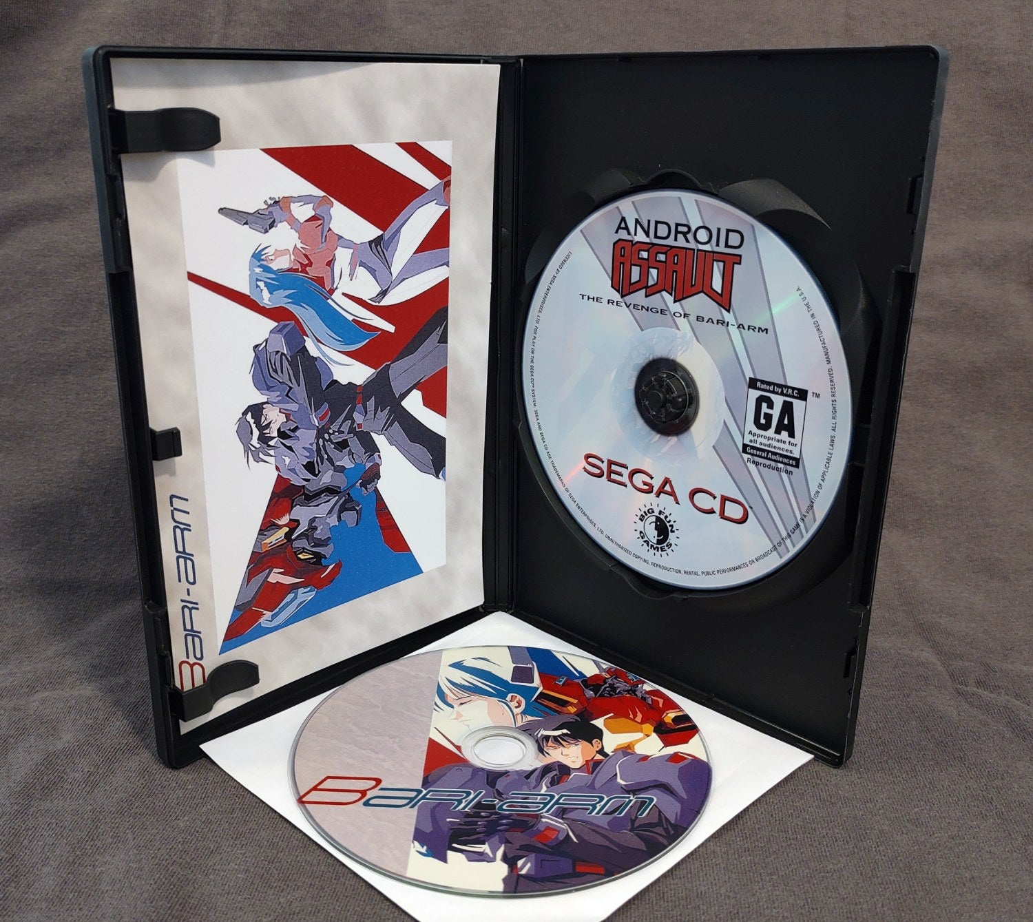 Android Assault: The Revenge of Bari Arm Sega CD Reproduction