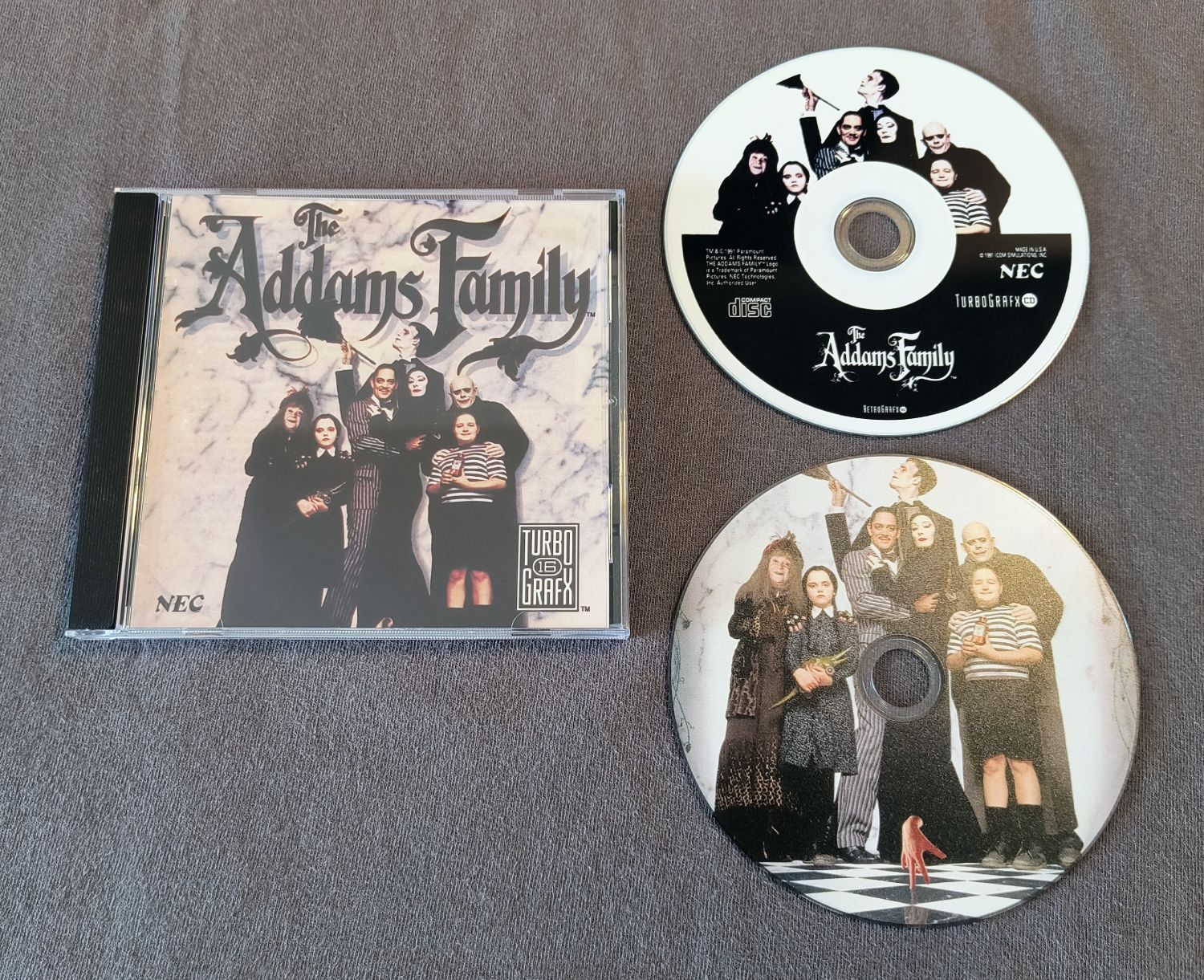 Addams Family TurboGrafx-CD Reproduction