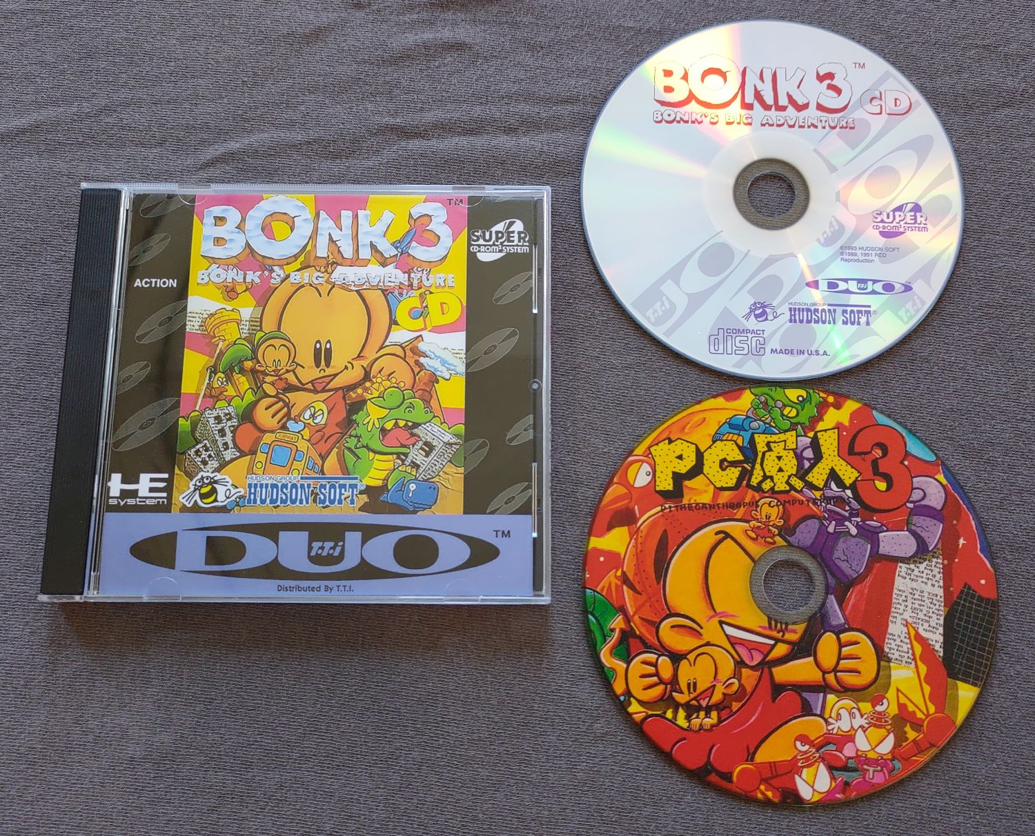 Bonk 3 CD TurboGrafx-CD Reproduction