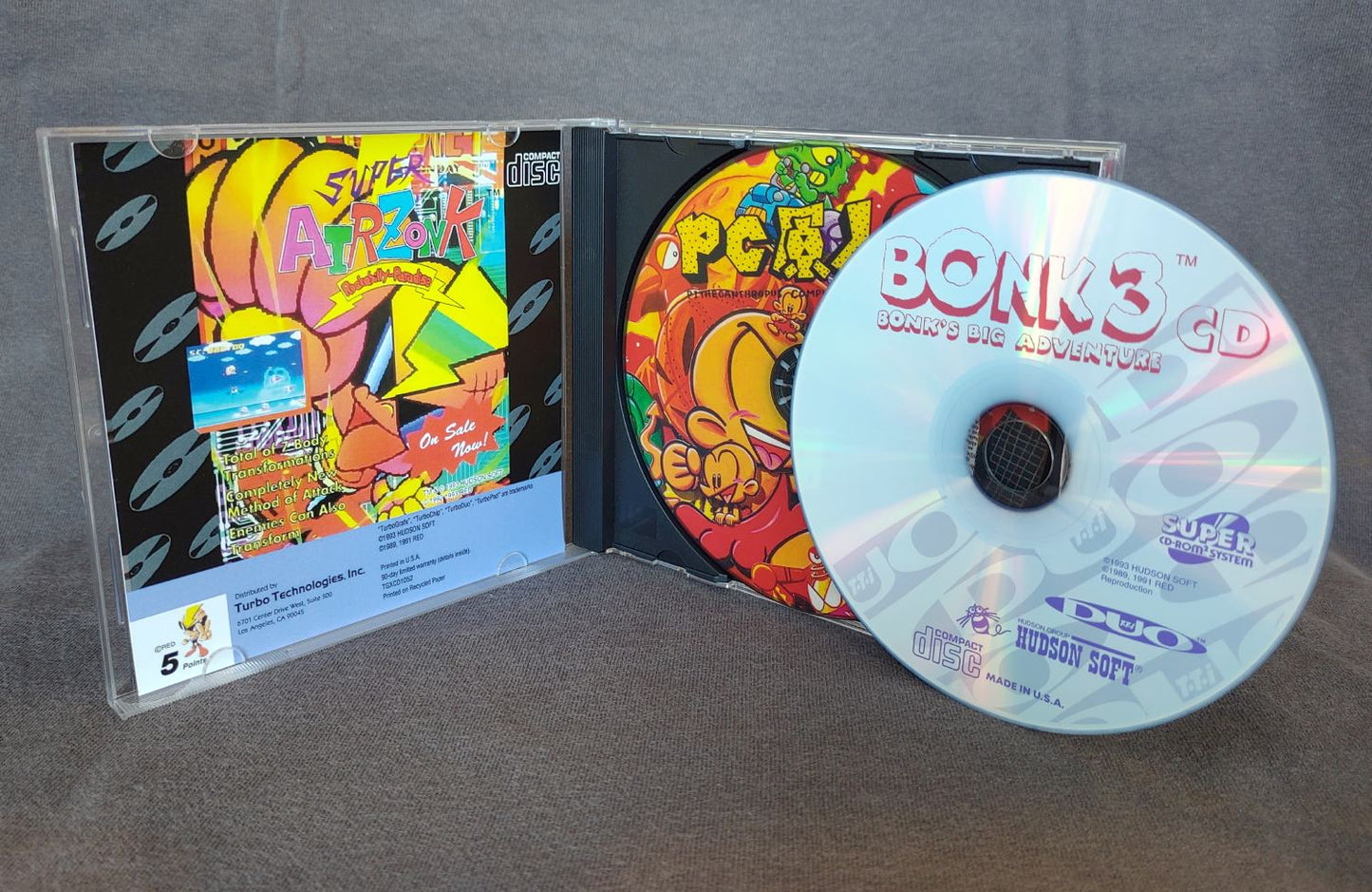 Bonk 3 CD TurboGrafx-CD Reproduction