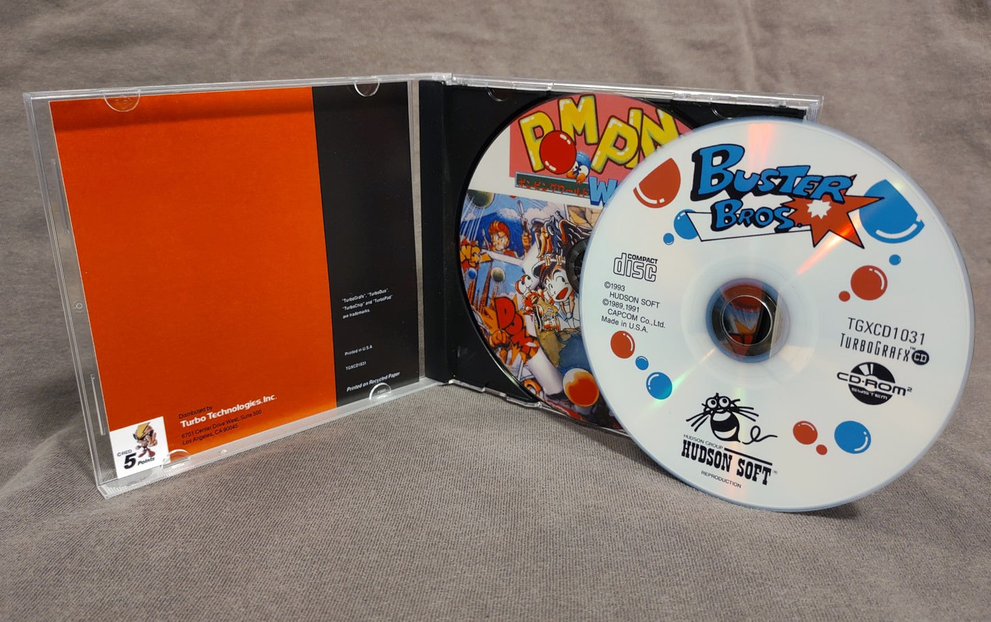 Buster Bros. TurboGrafx-CD Reproduction
