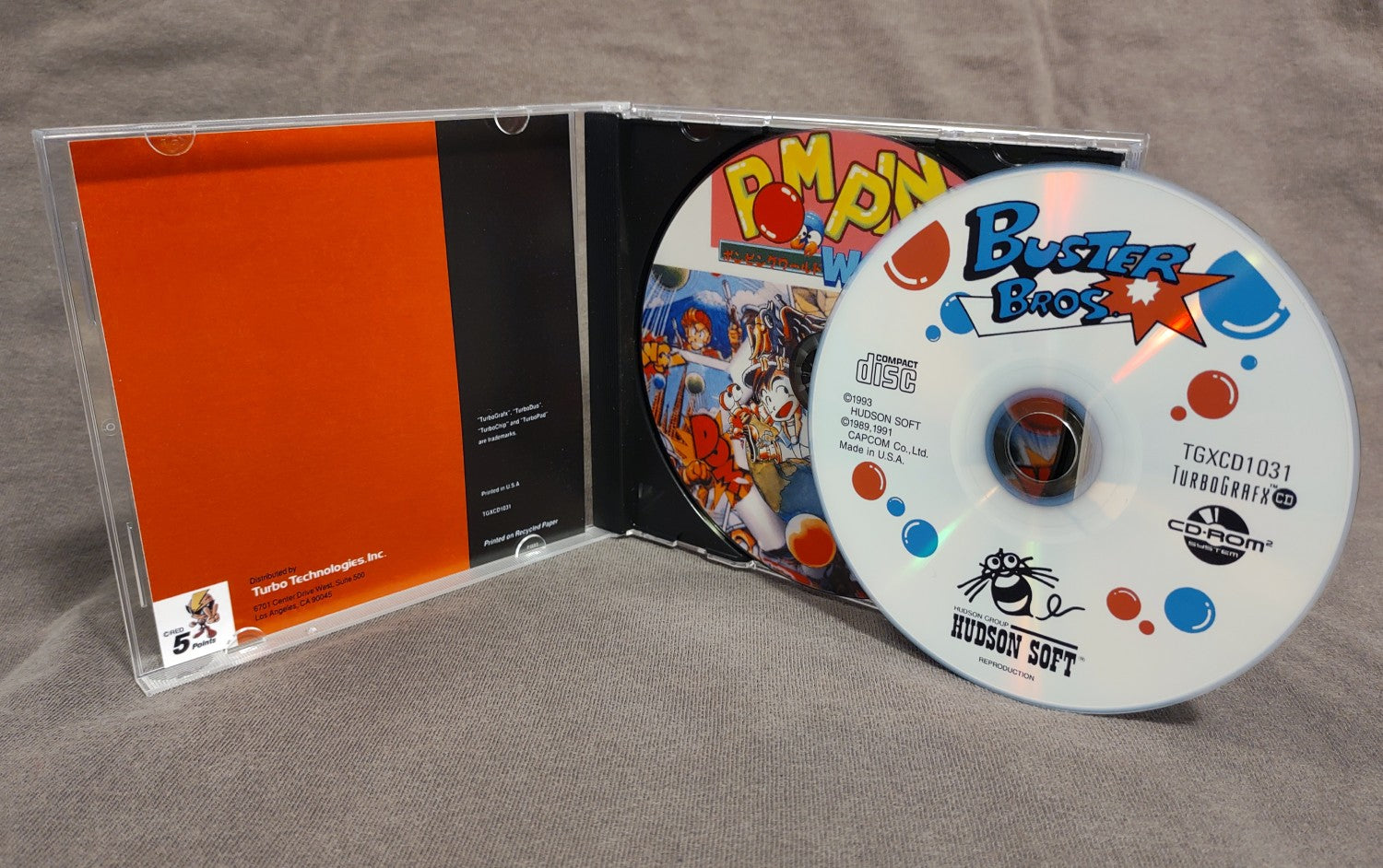 Buster Bros. TurboGrafx-CD Reproduction