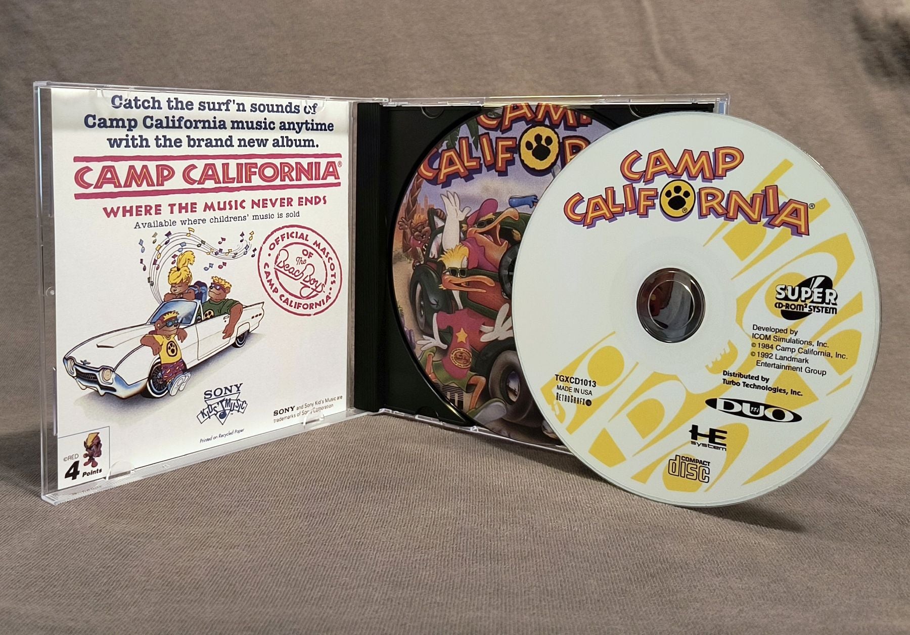 Camp California TurboGrafx-CD Reproduction