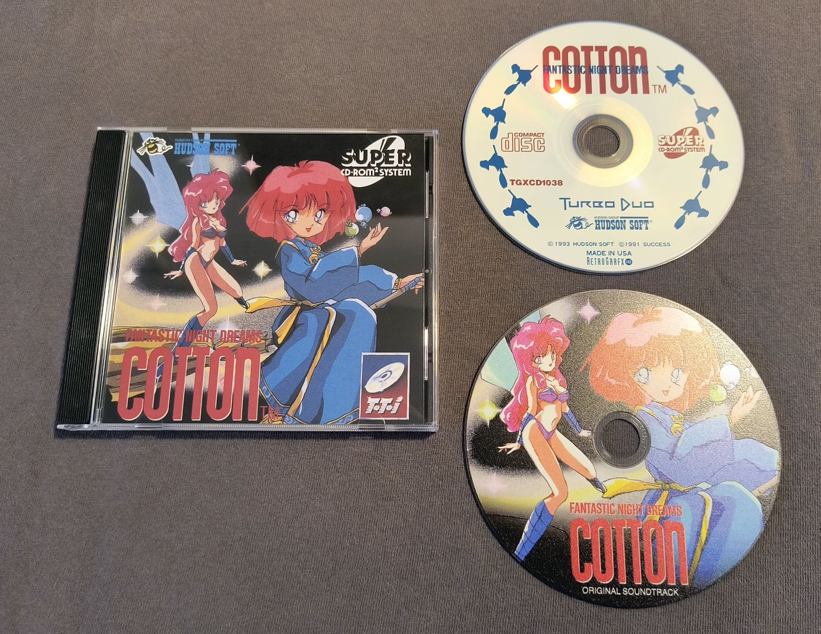 Cotton: Fantastic Night Dreams TurboGrafx-CD Reproduction (US)