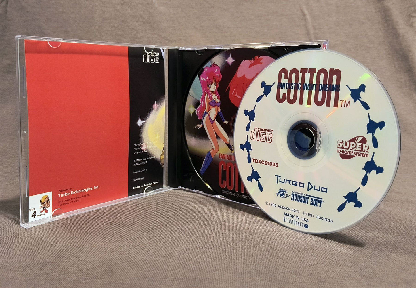 Cotton: Fantastic Night Dreams TurboGrafx-CD Reproduction (US)