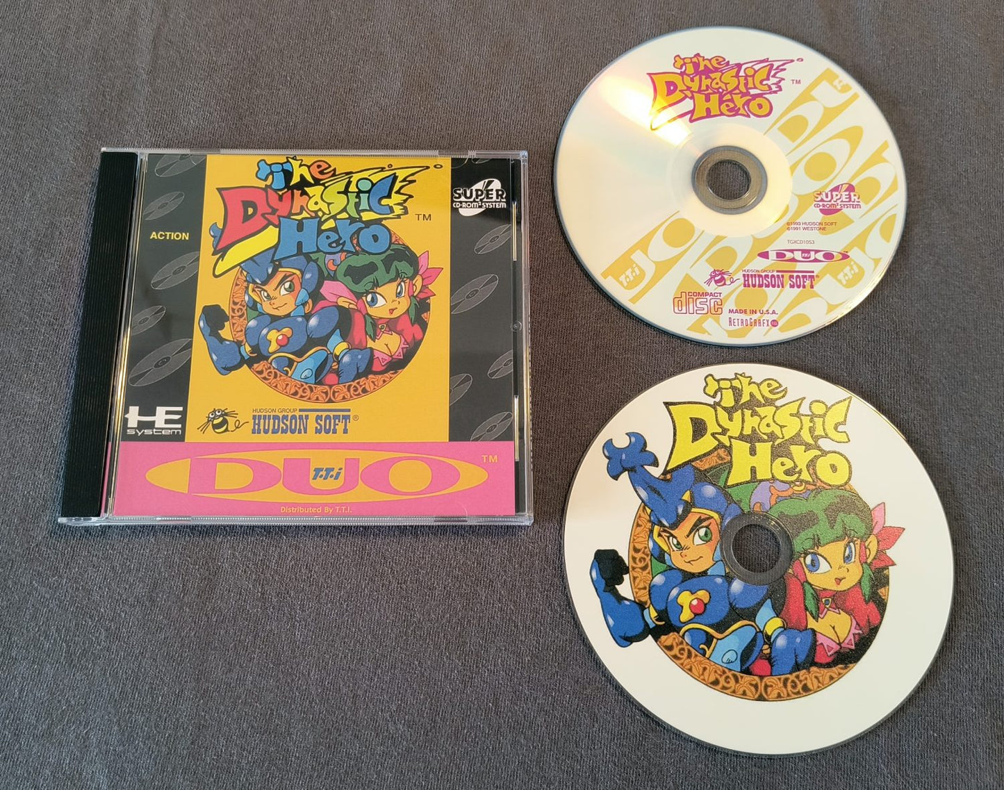 Dynastic Hero TurboGrafx-CD Reproduction