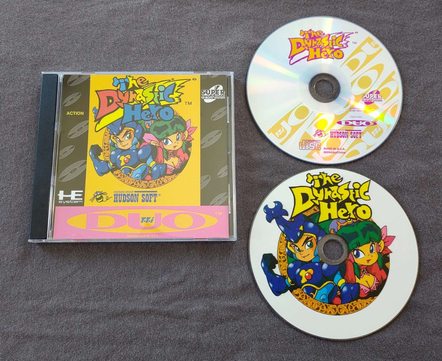 The Dynastic Hero TurboGrafx-CD Reproduction